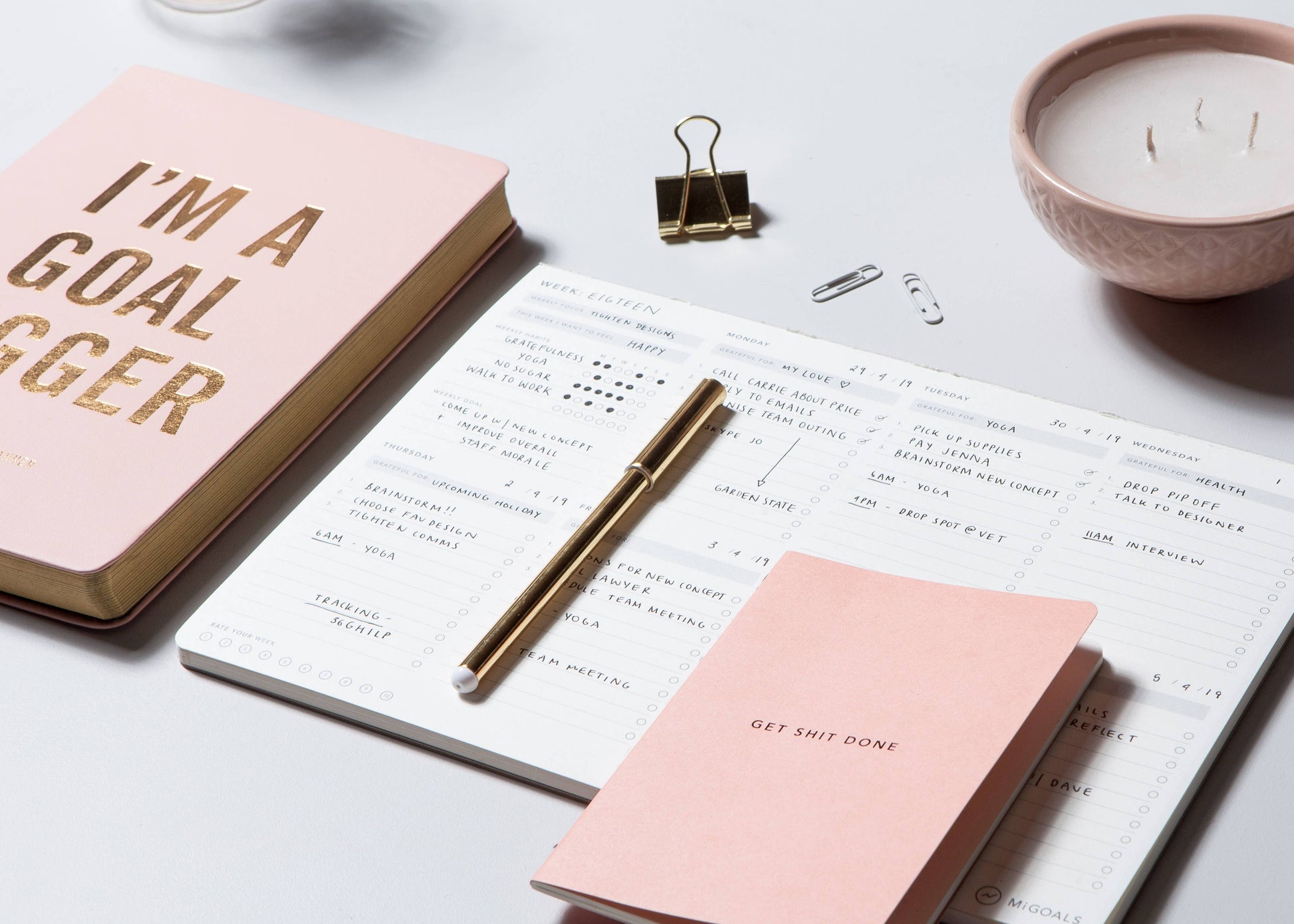MiGoals Weekly Productivity Pad