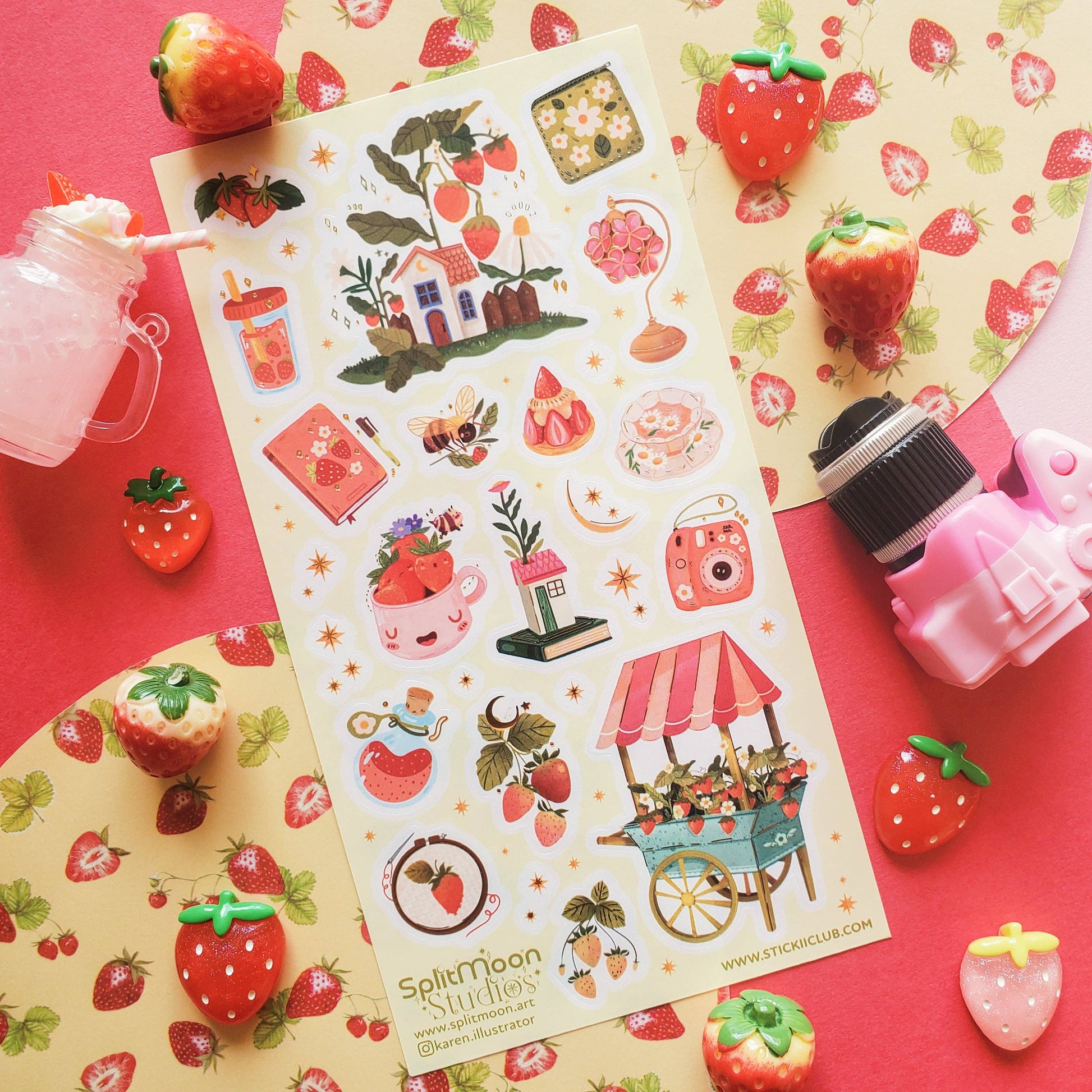 Berry Patch Cottage Sticker Sheet