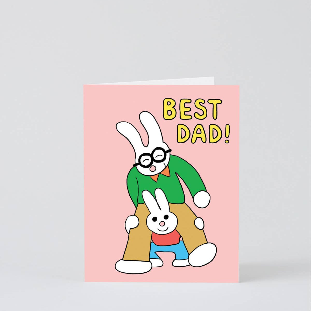 Best Dad! Kids Greetings Card