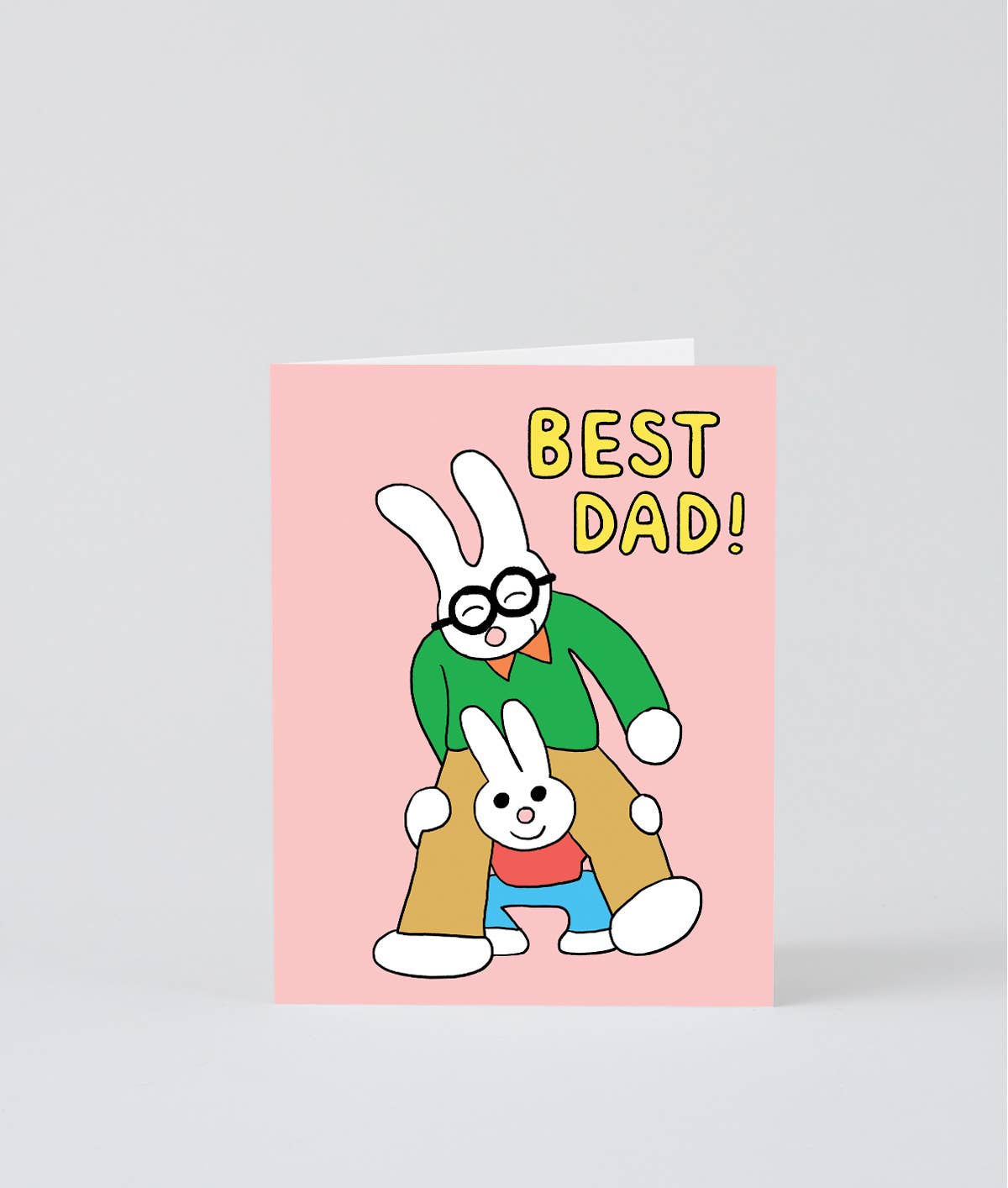 Best Dad! Kids Greetings Card