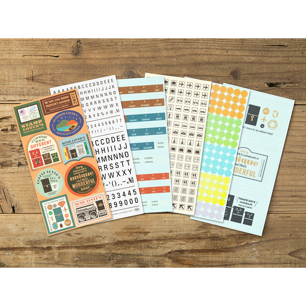 TRAVELER'S Notebook Unique and Wonderful Customised Sticker Set 2027 *Pre-Order*