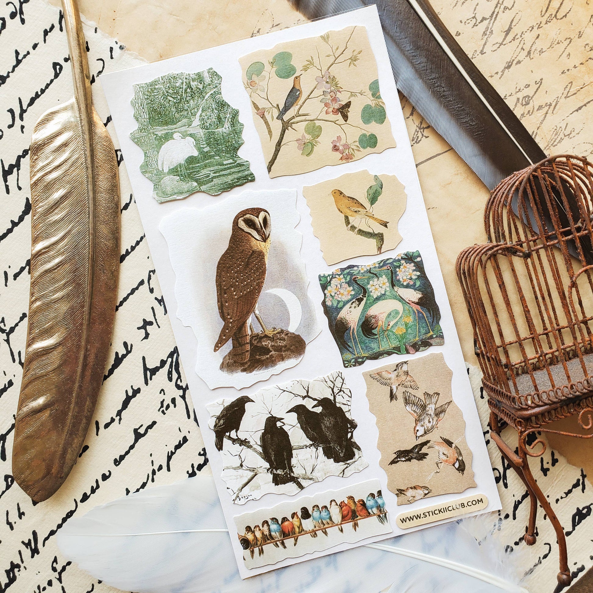 Feathers in Time Sticker Sheet