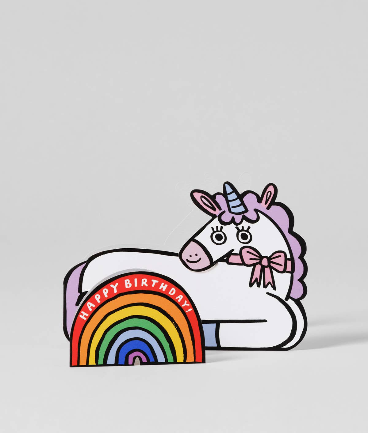 Unicorn With Mini Card Kid's Greeting Card