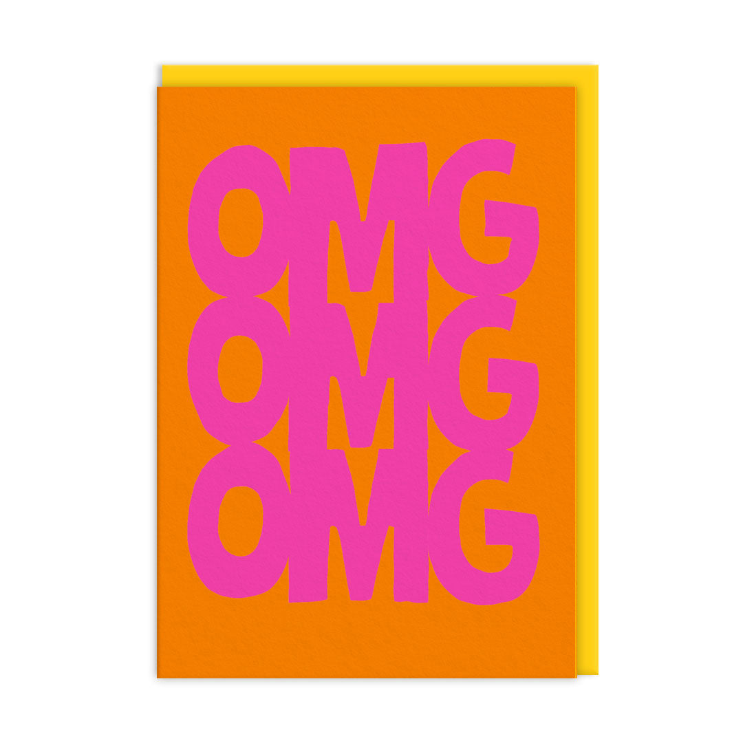 OMG OMG OMG Greeting Card