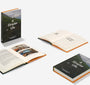 Books titled 'A Simpler Life' on a white background