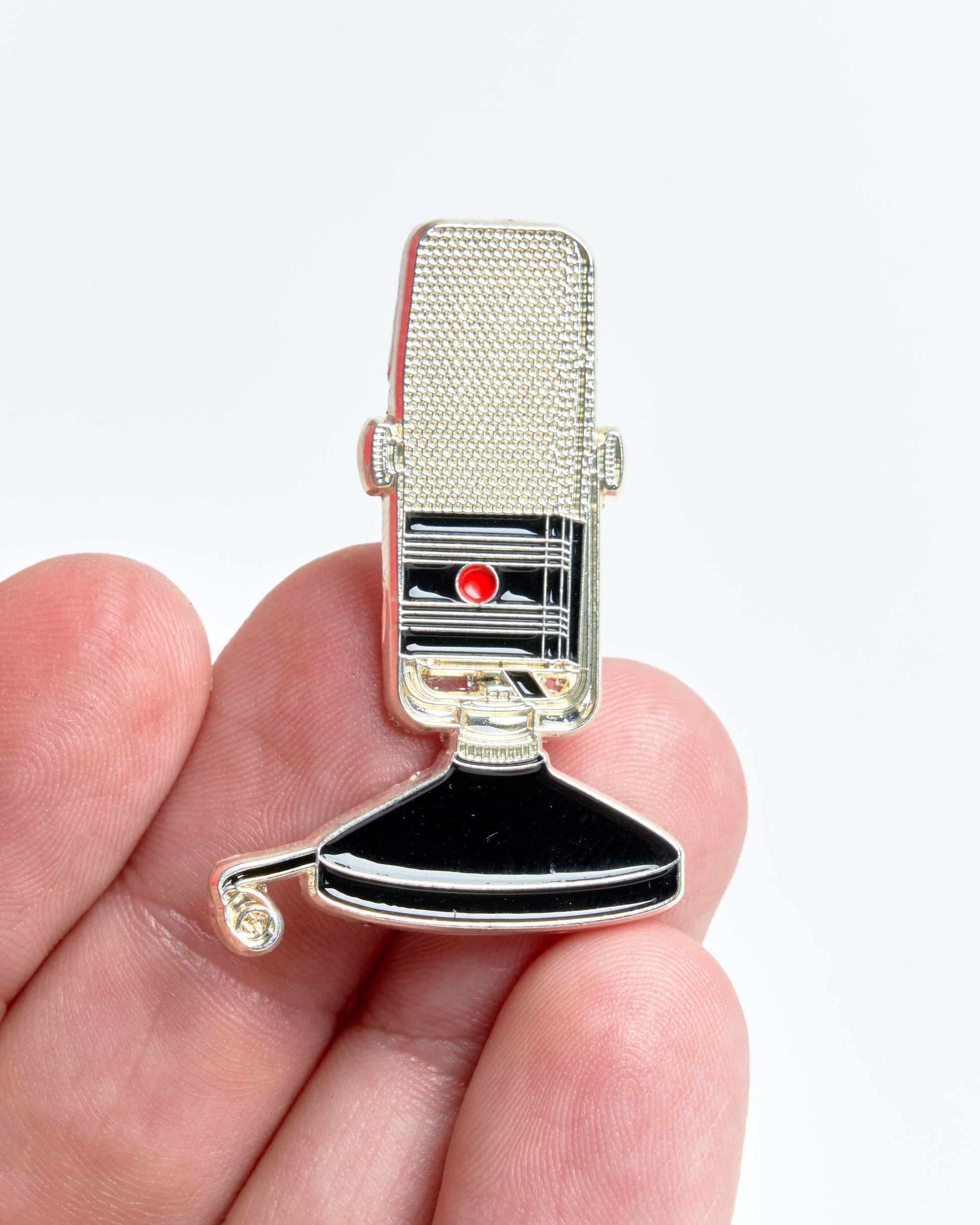 Classic BBC Mic Pin Badge