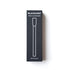 A tall, narrow black product box for a BLACKWING pencil extender, featuring a white line drawing of the extender and the text 'MATTE BLACK' at the bottom, set against a plain white background.