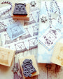 Christmas Polar Bear Rubber Stamp
