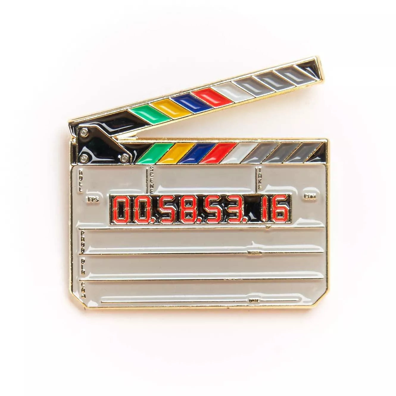 Clapperboard Pin Badge