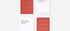 Two red playing cards with geometric patterns on a white background