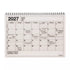 Notebook calendar for 2027 with daily scheduling grid on a white background