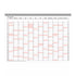 Yearly planning calendar from 2027 with red highlights on a white background