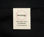 Re-wrap label on a black background