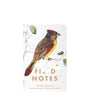 Field Notes notebook with a bird illustration on a white background