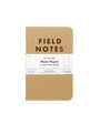 Field Notes Notebook Original Kraft 3 Pack Plain