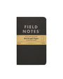 Field Notes Notebook Pitch Black 3 Pack