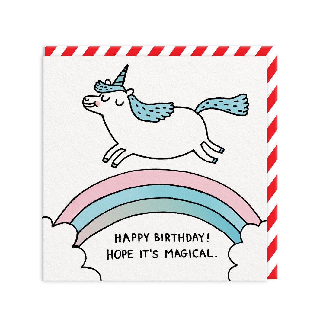 Magical Birthday Square Greeting Card