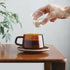 Kinto Sepia Amber Cup of coffee