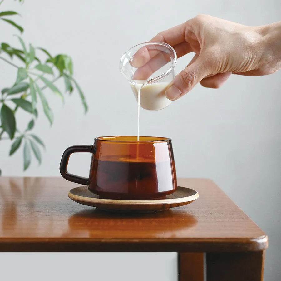 Kinto Sepia Amber Cup of coffee