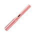 Pink pen on a white background