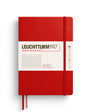 Cherry red notebook with Leuchtturm1917 branding on a white background