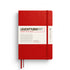 Cherry red notebook with Leuchtturm1917 branding on a white background