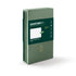 Leuchtturm1917 2027 Quarterly Daily Planner in a dark green hardcover with a dark green paper band around the middle, displayed on a clean white background.