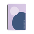 Purple notebook with abstract design and 'TWENTY-TWENTY-SIX' text on a white background