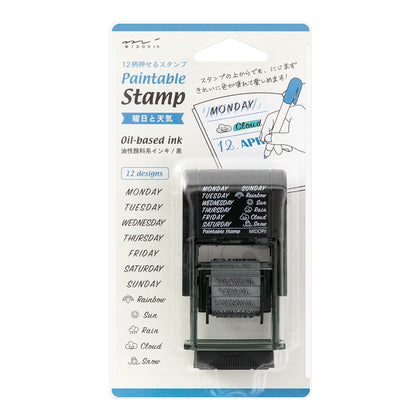 Paintable stamp - Days