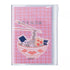 2027 agenda with ramen illustration on a pink grid background