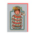 Snake Hugs Greeting Card with a person with a snake wrapped around them