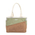 Two-toned tote bag with 'Socila' branding on a white background