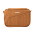Brown pouch with 'Soolia' branding on a white background