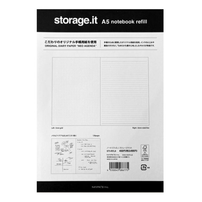 Storage.it Zipper Case Notebook Refill