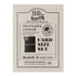 Traveler's notebook card size set packaging with branding and text on a beige background