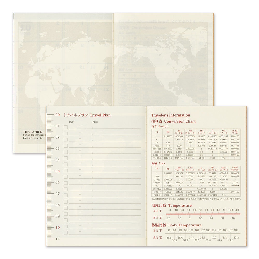 TRAVELER'S Notebook Passport Refill: Monthly Diary 2027 *Pre-Order*