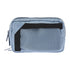 Blue tactical pouch with mesh pocket on a white background