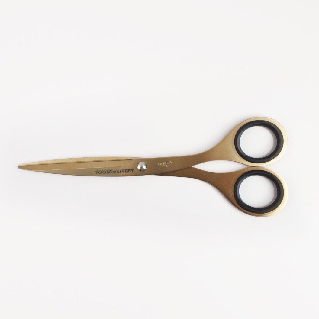 Tools to Live By Scissors Gold