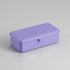 Purple rectangular box on a gray background