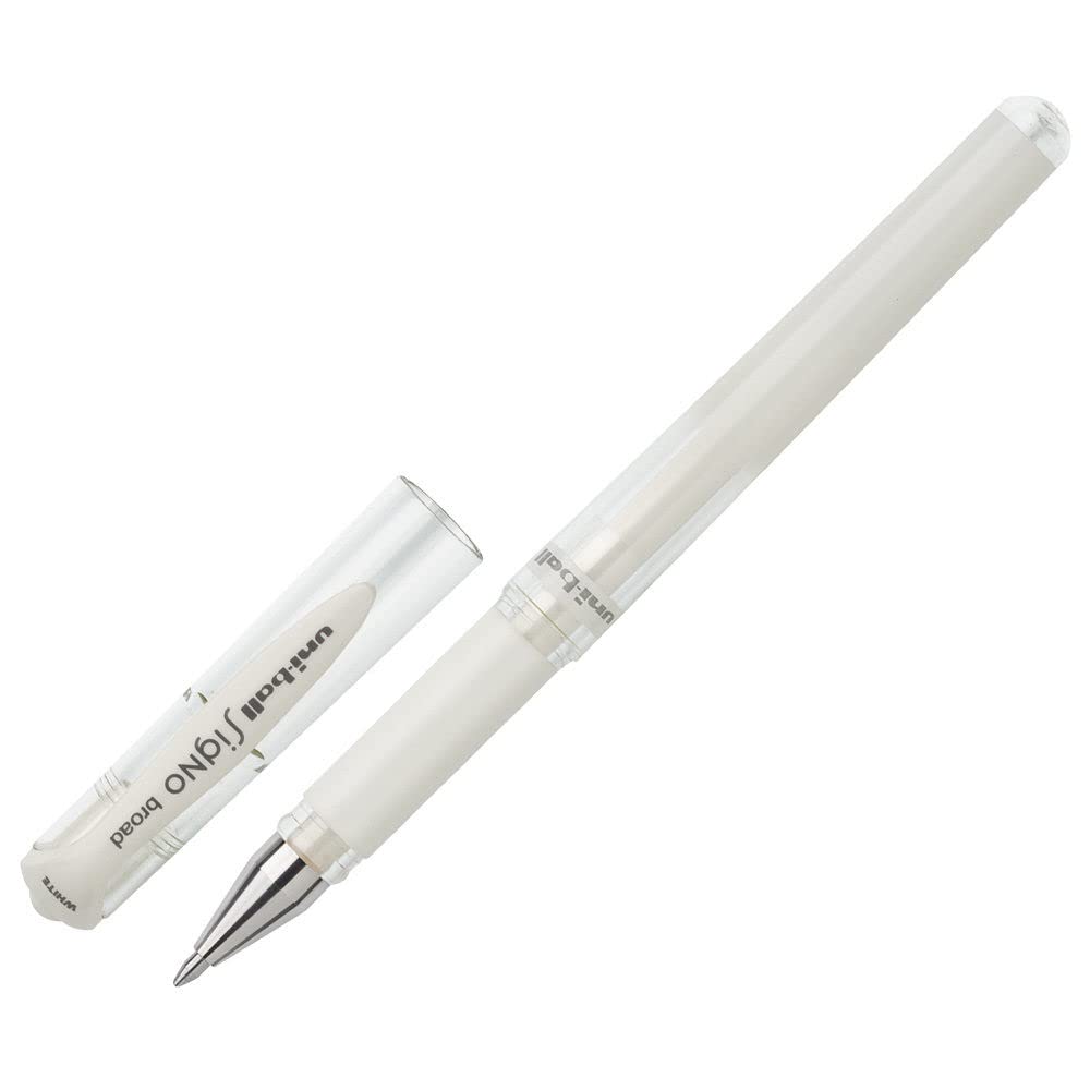 White Broad Gel Pen