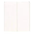 notebook with ruled paper on a white background