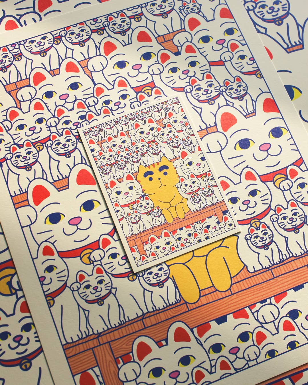 Maneki-neko Postcard