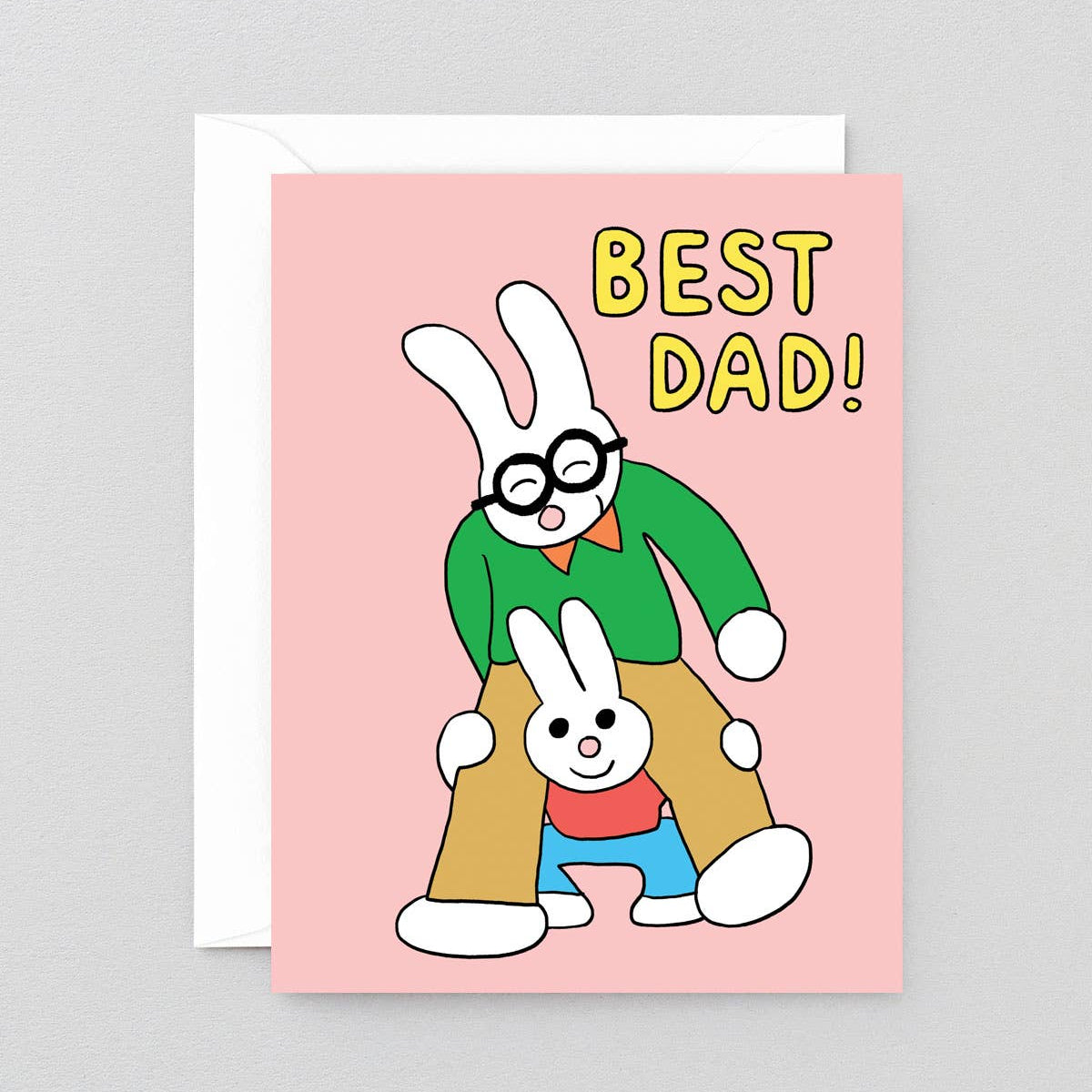 Best Dad! Kids Greetings Card