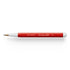 Red pen with white cap on a white background