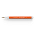 Pen with orange body and white accents on a white background