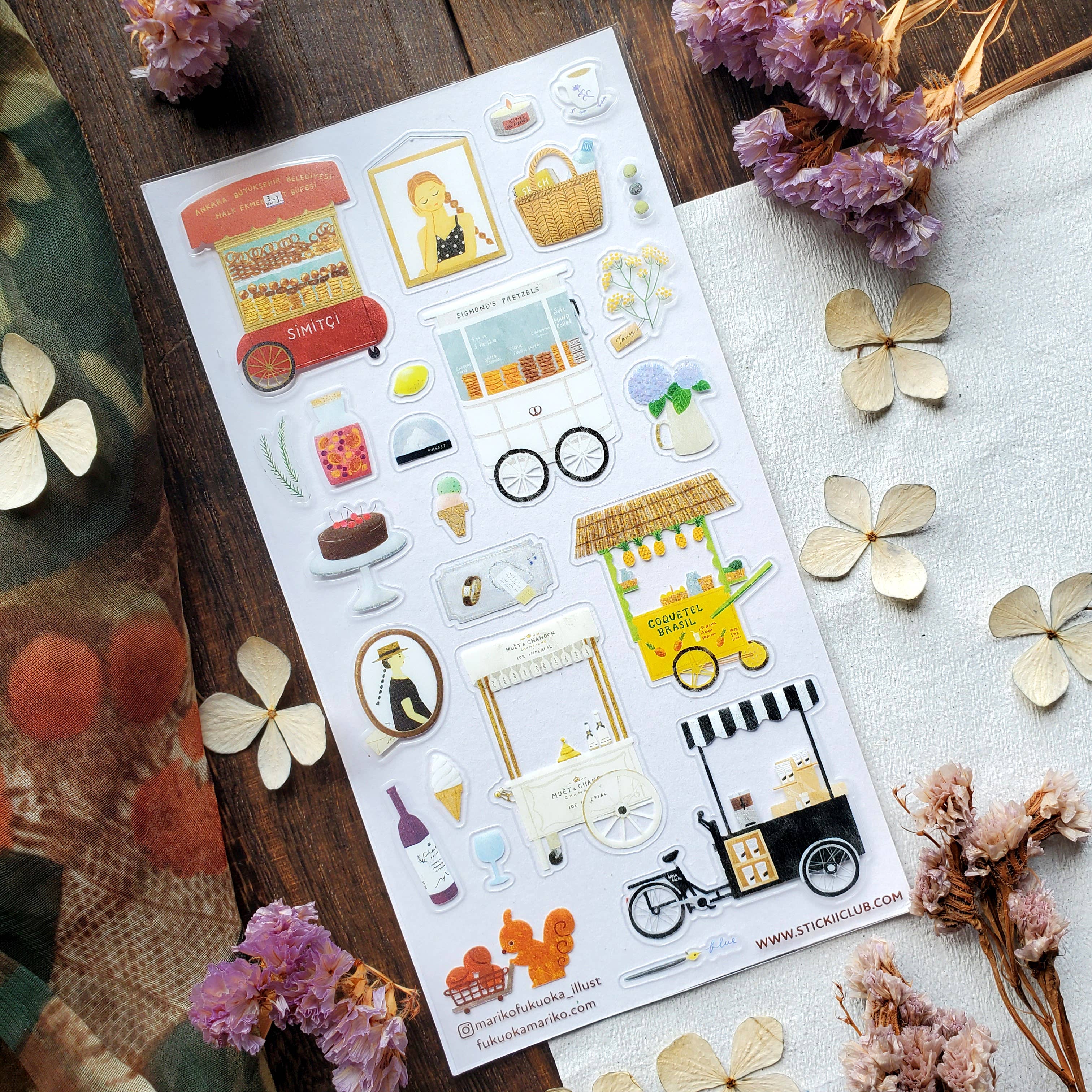 Street Vendor Delights Sticker Sheet