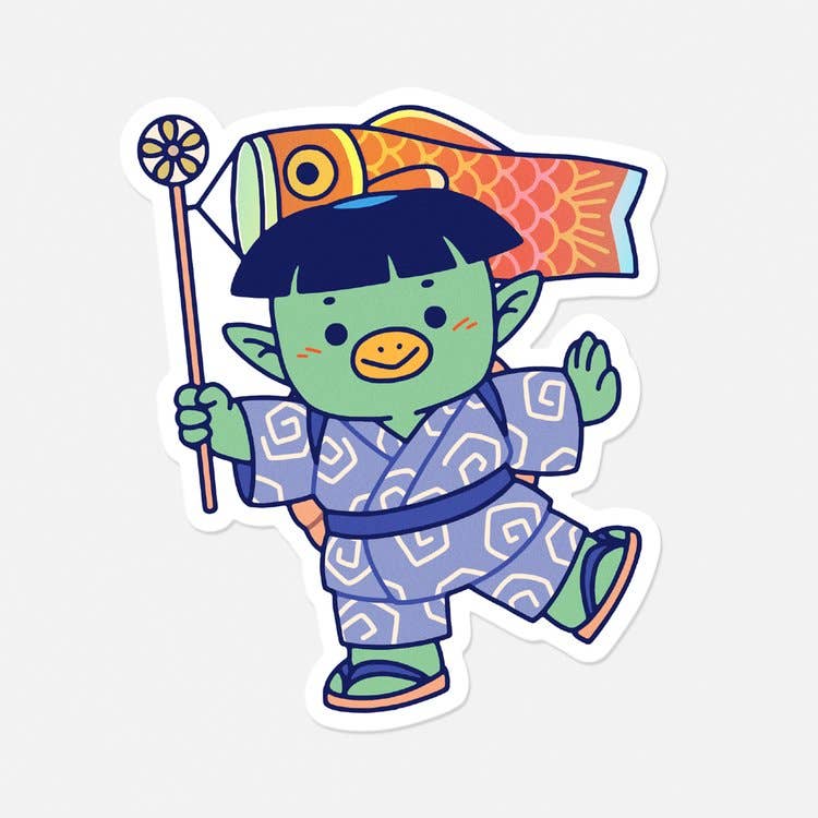 Pickles Koinobori vinyl sticker