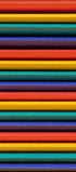 Stack of colorful straws in various bright colors.