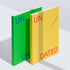 Two books, one green and one yellow, with 'UNDATED' text on a white background.