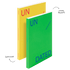 Two books, one yellow and one green, with 'UN' and 'DATED' text on a black background.